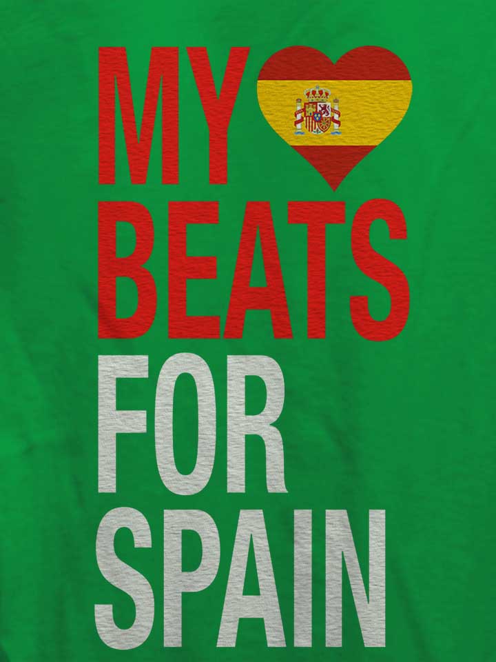 my-heart-beats-for-spain-damen-t-shirt gruen 4
