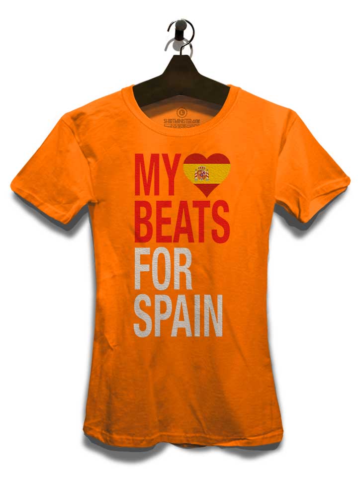 my-heart-beats-for-spain-damen-t-shirt orange 3