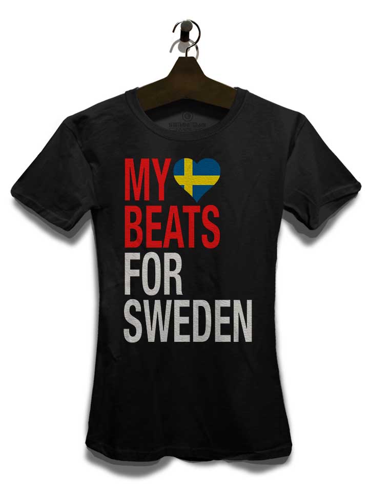 my-heart-beats-for-sweden-damen-t-shirt schwarz 3