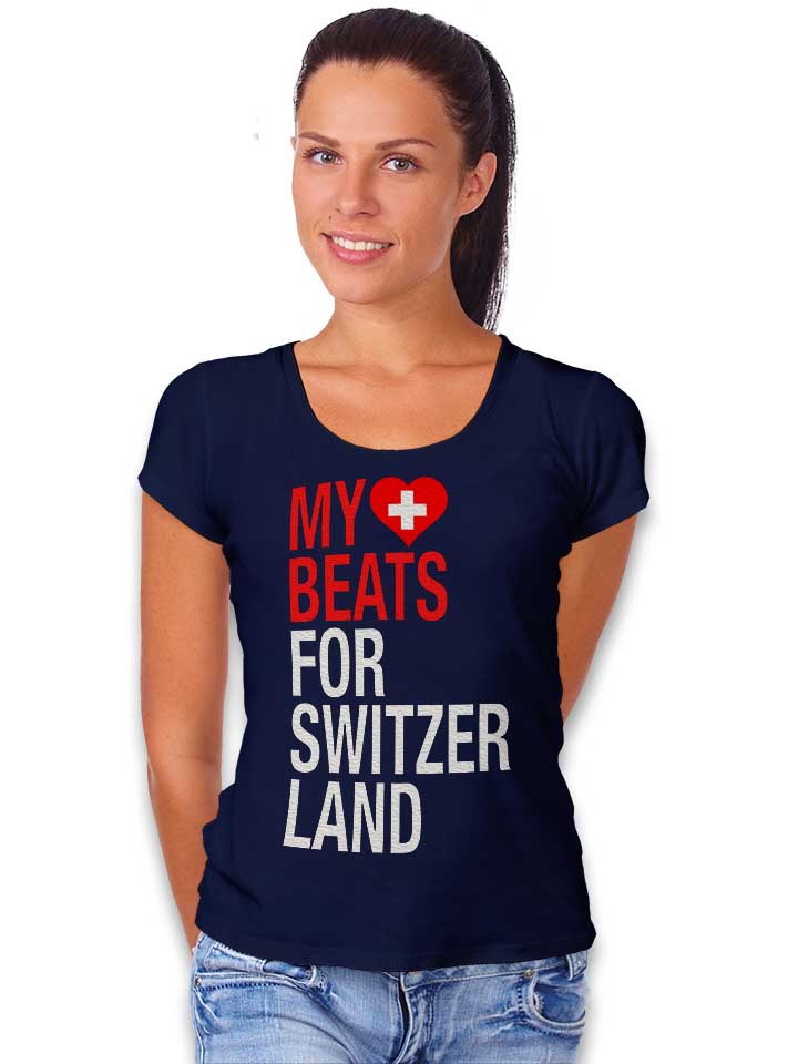 my-heart-beats-for-switzerland-damen-t-shirt dunkelblau 2