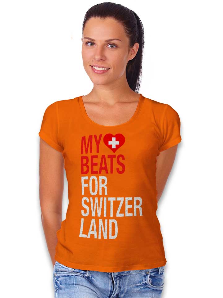 my-heart-beats-for-switzerland-damen-t-shirt orange 2