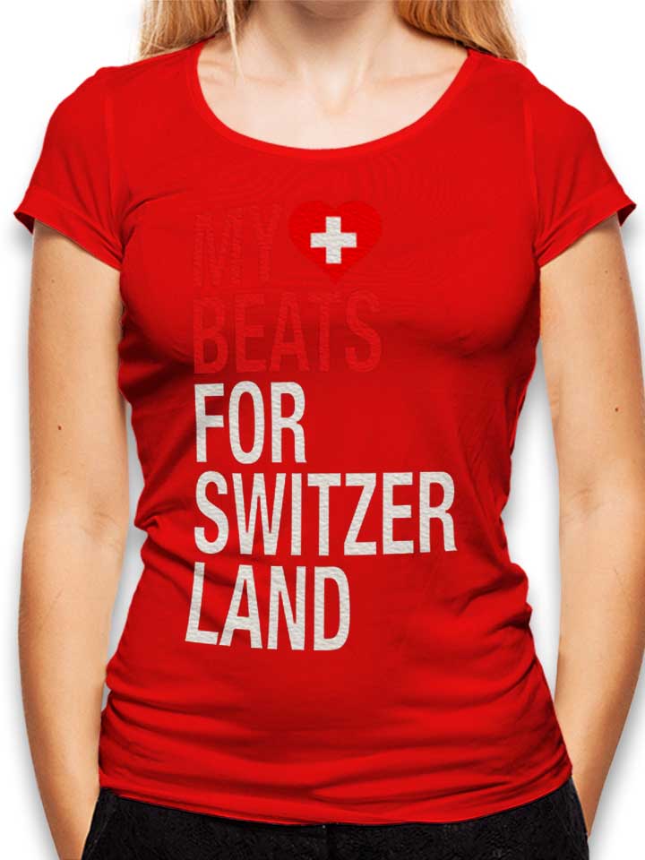 my-heart-beats-for-switzerland-damen-t-shirt rot 1