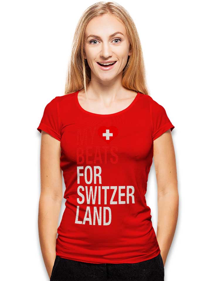 my-heart-beats-for-switzerland-damen-t-shirt rot 2