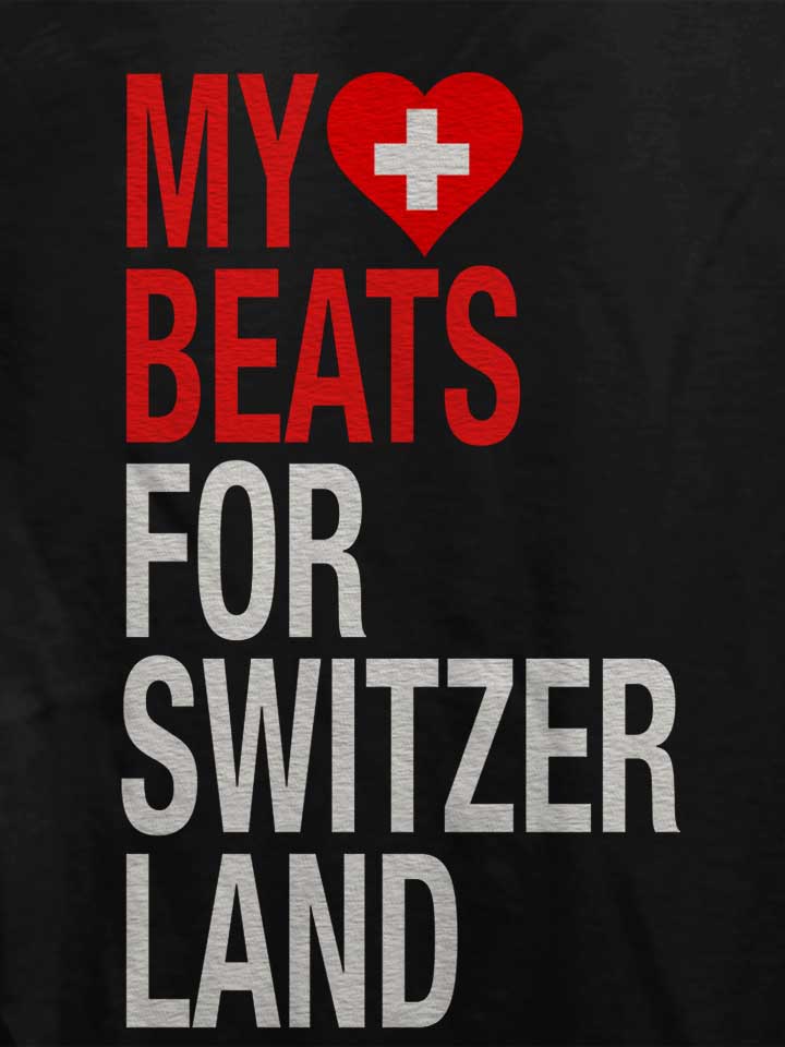 my-heart-beats-for-switzerland-damen-t-shirt schwarz 4