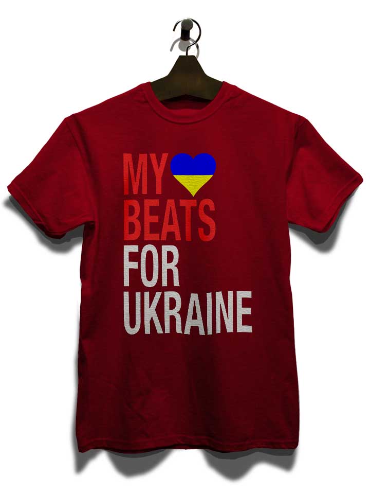 my-heart-beats-for-ukraine-t-shirt bordeaux 3