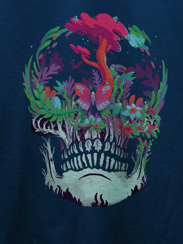 mystic-forest-skull-t-shirt dunkelblau 4