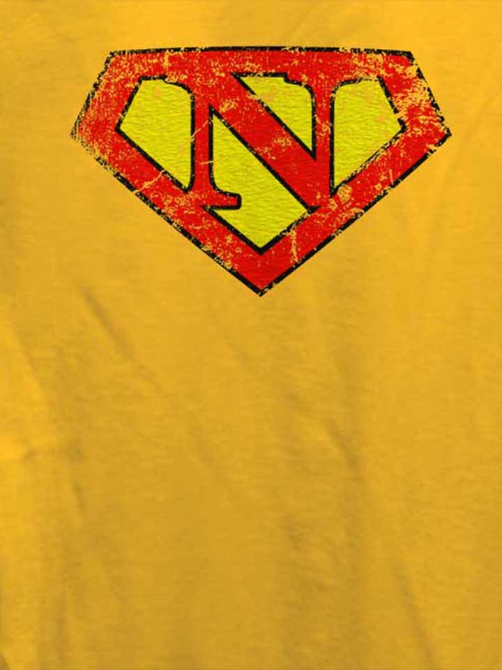 n-buchstabe-logo-vintage-damen-t-shirt gelb 4