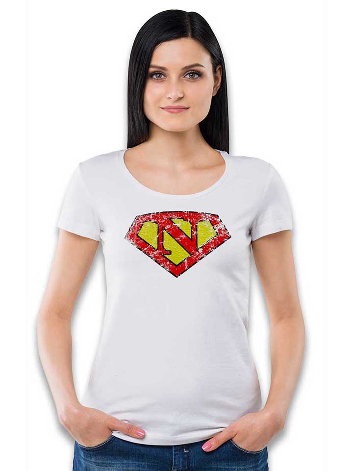 n-buchstabe-logo-vintage-damen-t-shirt weiss 2