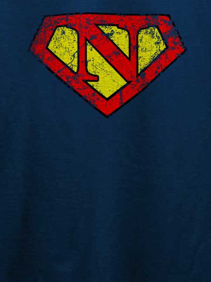 n-buchstabe-logo-vintage-t-shirt dunkelblau 4