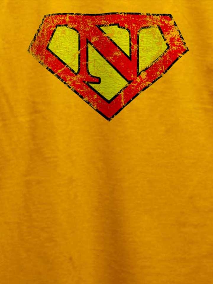 n-buchstabe-logo-vintage-t-shirt gelb 4