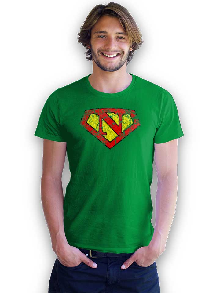 n-buchstabe-logo-vintage-t-shirt gruen 2