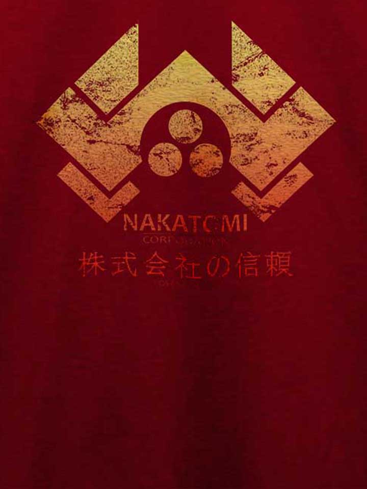 nakatomi-corporation-t-shirt bordeaux 4