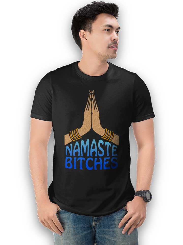 namaste-bitches-t-shirt schwarz 2