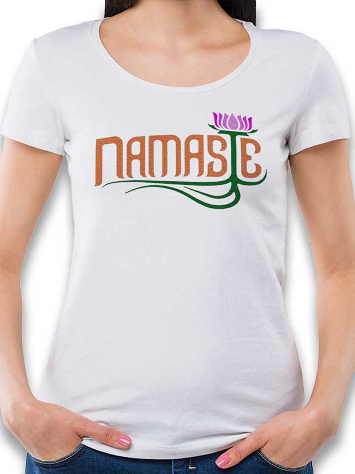Namaste Damen T-Shirt weiss L