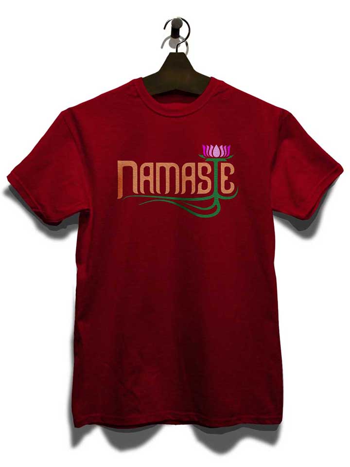 namaste-t-shirt bordeaux 3