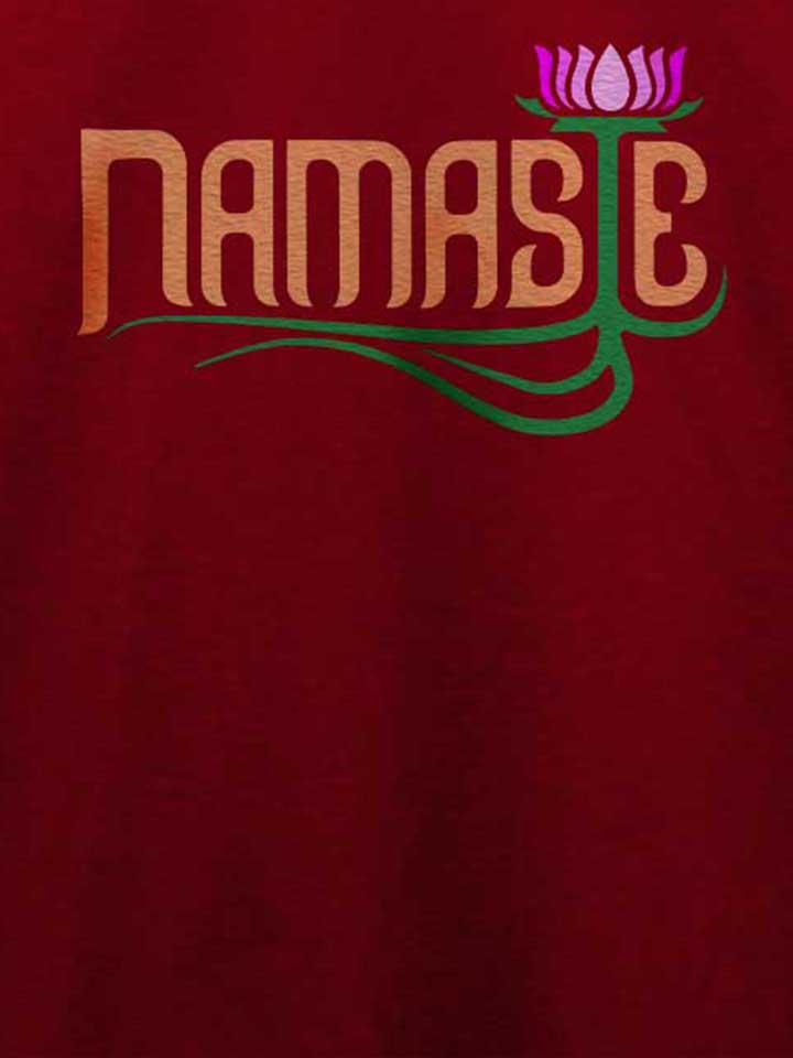 namaste-t-shirt bordeaux 4