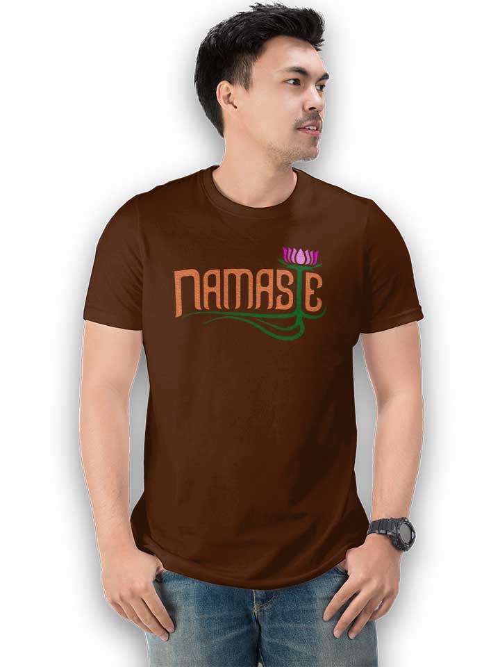 namaste-t-shirt braun 2