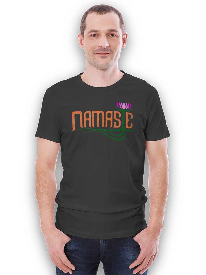 namaste-t-shirt dunkelgrau 2