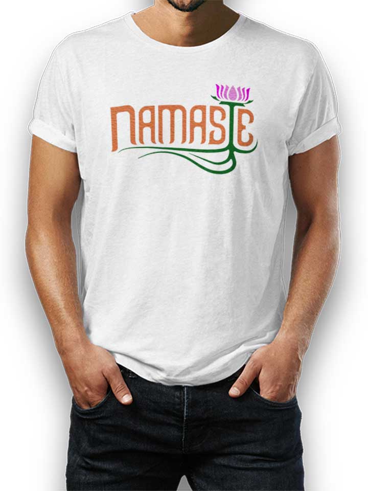 Namaste T-Shirt weiss L