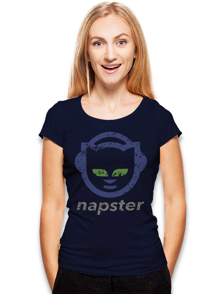 napster-damen-t-shirt dunkelblau 2