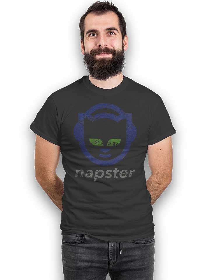 napster-t-shirt dunkelgrau 2