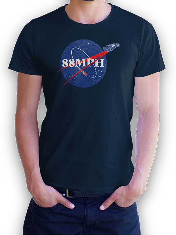 Nasa 88 Mph T-Shirt dunkelblau L