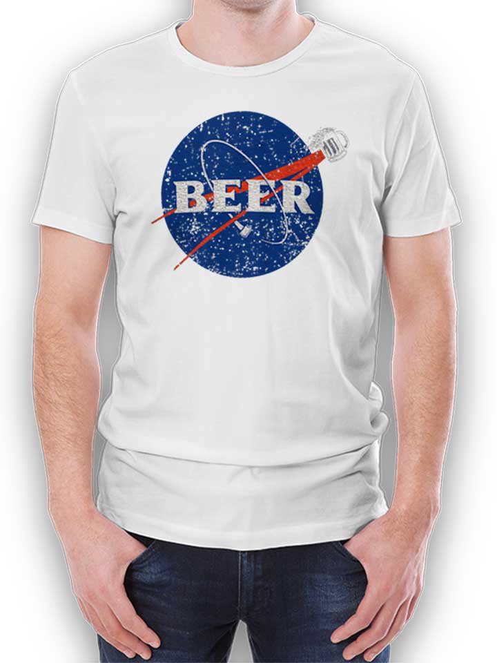 Nasa Beer Kinder T-Shirt weiss 110 / 116
