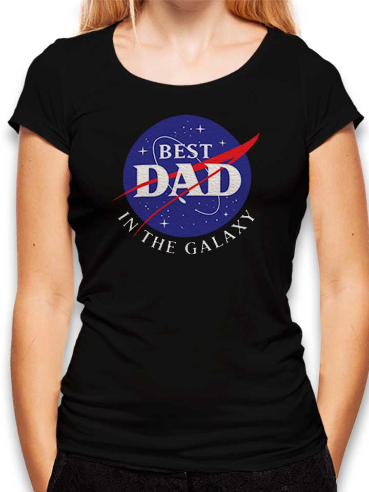 Nasa Best Dad In The Galaxy Damen T-Shirt schwarz L