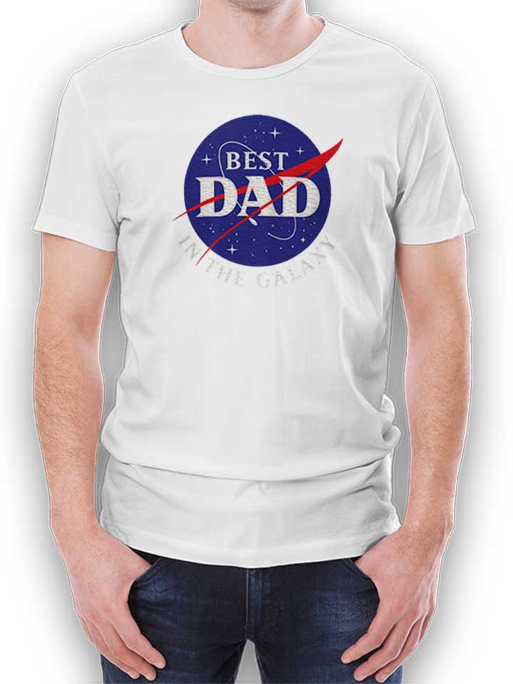 Nasa Best Dad In The Galaxy T-Shirt white L