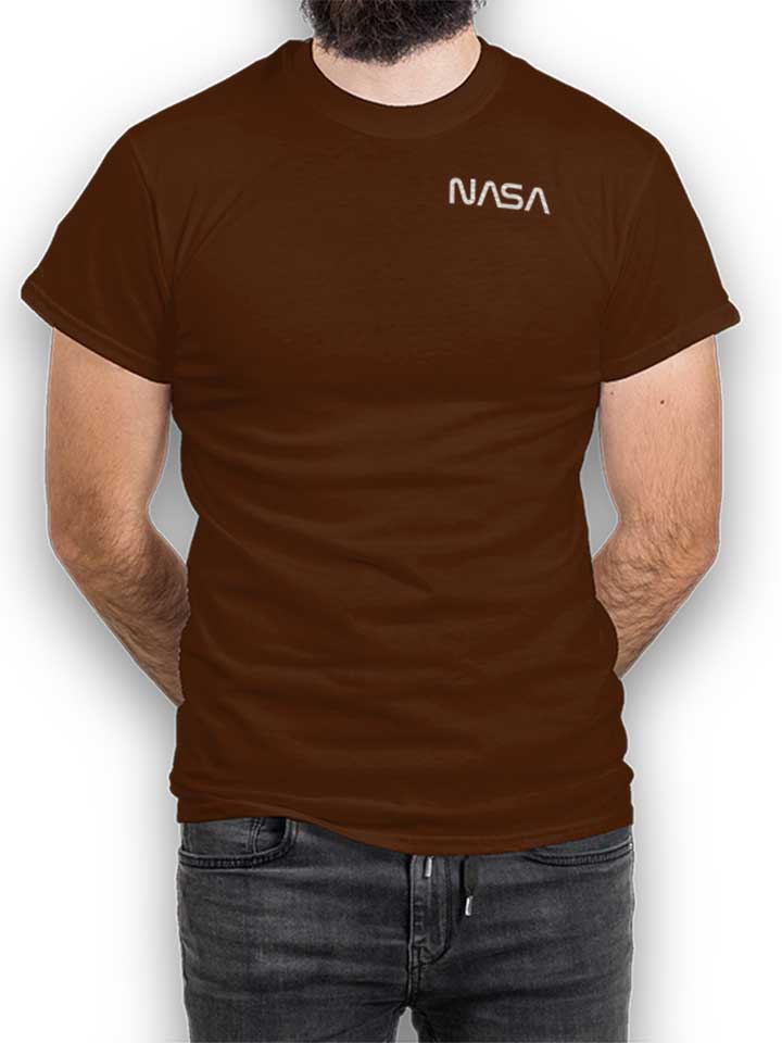 Nasa Chest Print T-Shirt braun L