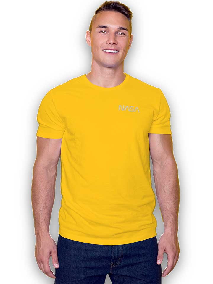 nasa-chest-print-t-shirt gelb 2