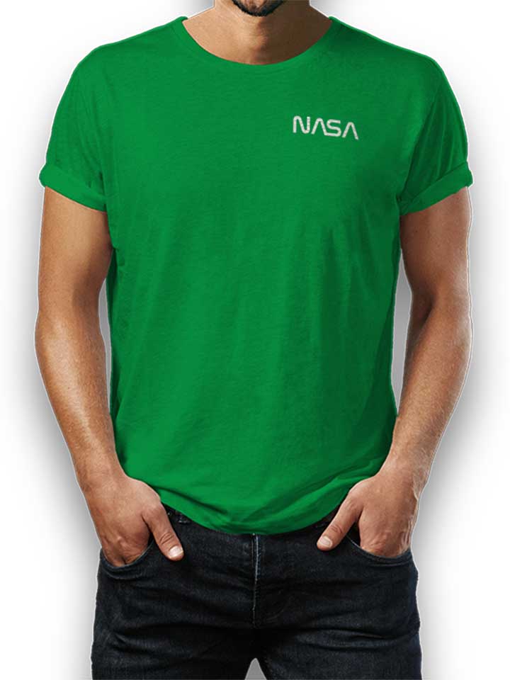 Nasa Chest Print T-Shirt green L