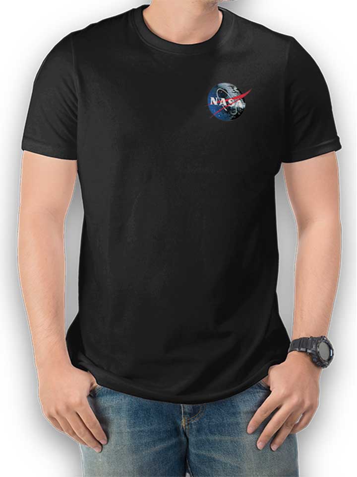 nasa-death-star-chest-print-t-shirt schwarz 1