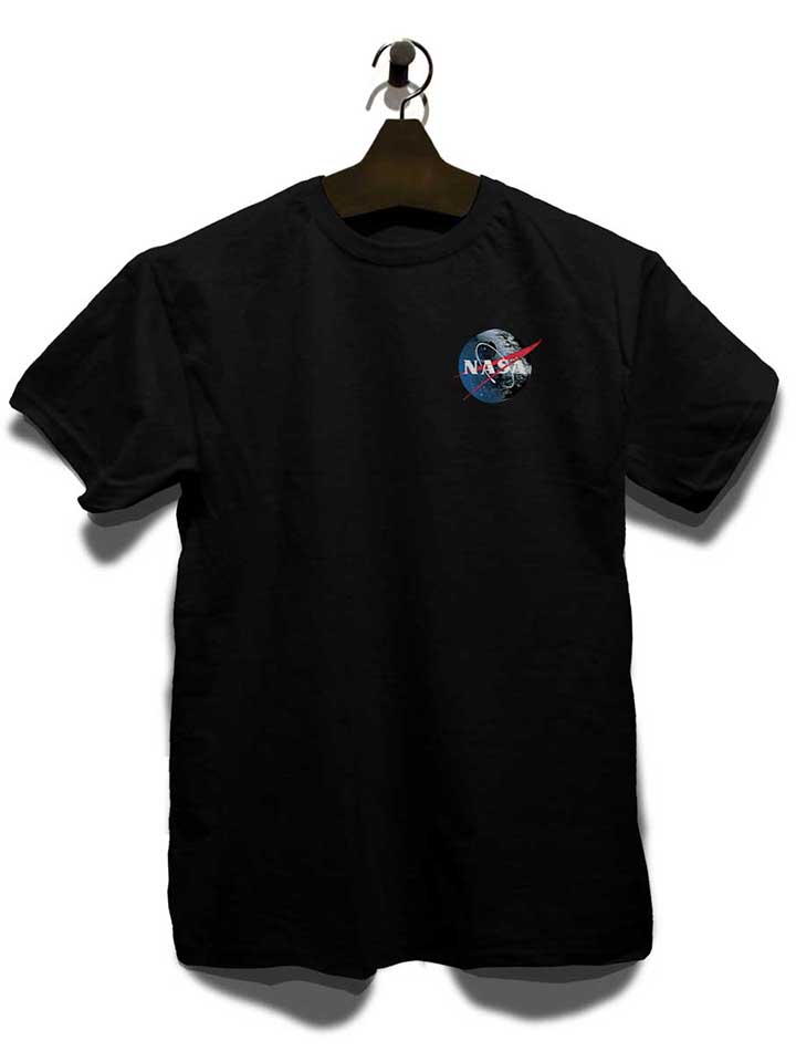 nasa-death-star-chest-print-t-shirt schwarz 3