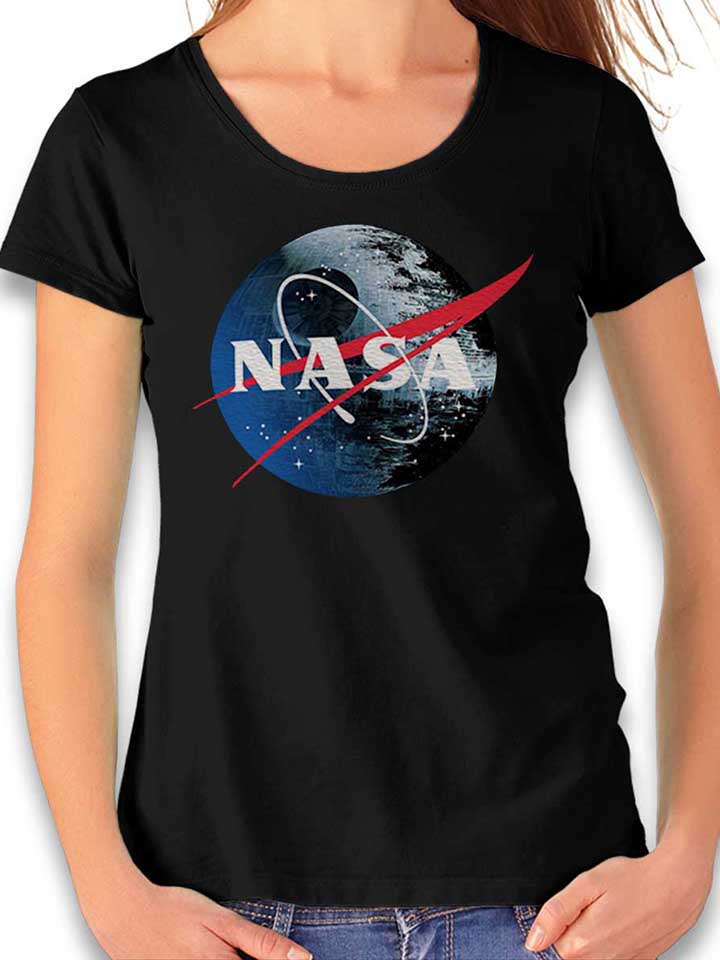 Nasa Death Star T-Shirt Femme noir L