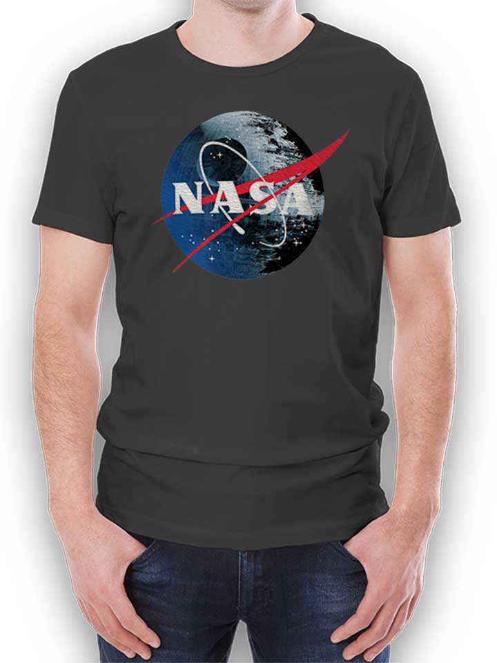 Nasa Death Star T-Shirt gris-fonc L