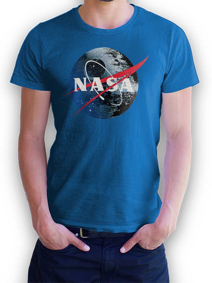 Nasa Death Star T-Shirt bleu-roi L