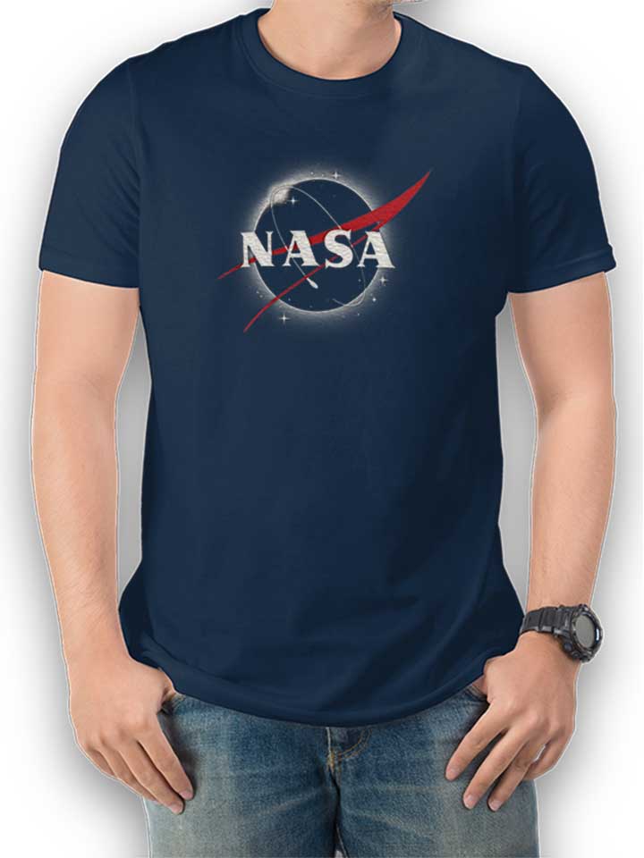 Nasa Eclipse Logo T-Shirt dunkelblau L