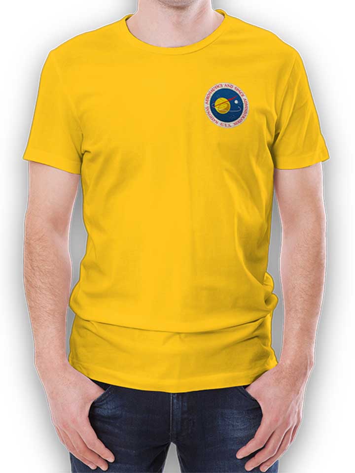 Nasa Logo 3 Chest Print T-Shirt gelb L