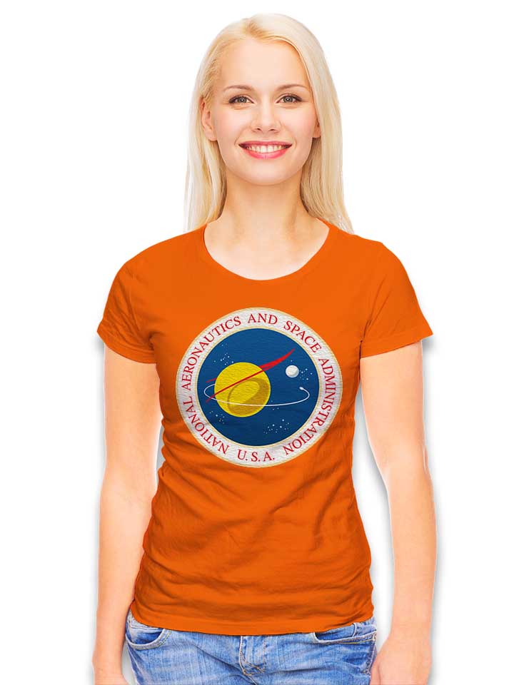 nasa-logo-3-damen-t-shirt orange 2