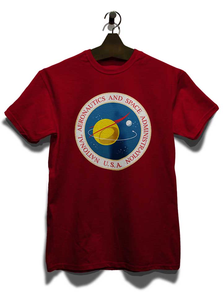 nasa-logo-3-t-shirt bordeaux 3