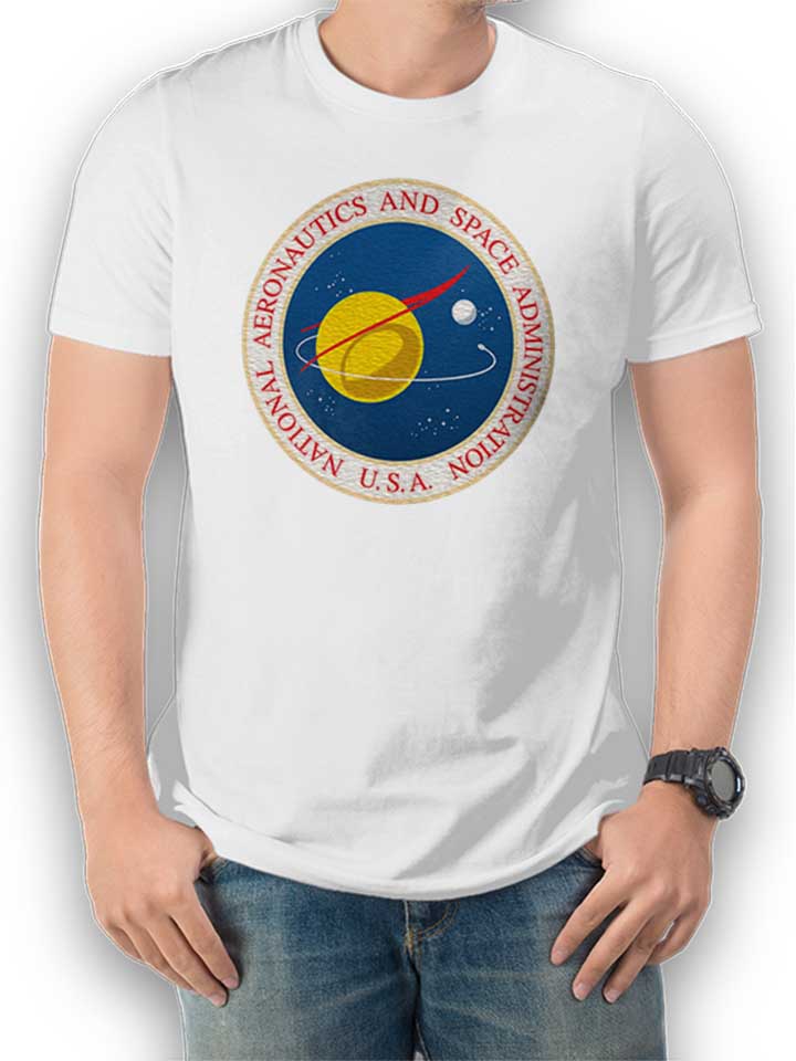 Nasa Logo 3 T-Shirt weiss L