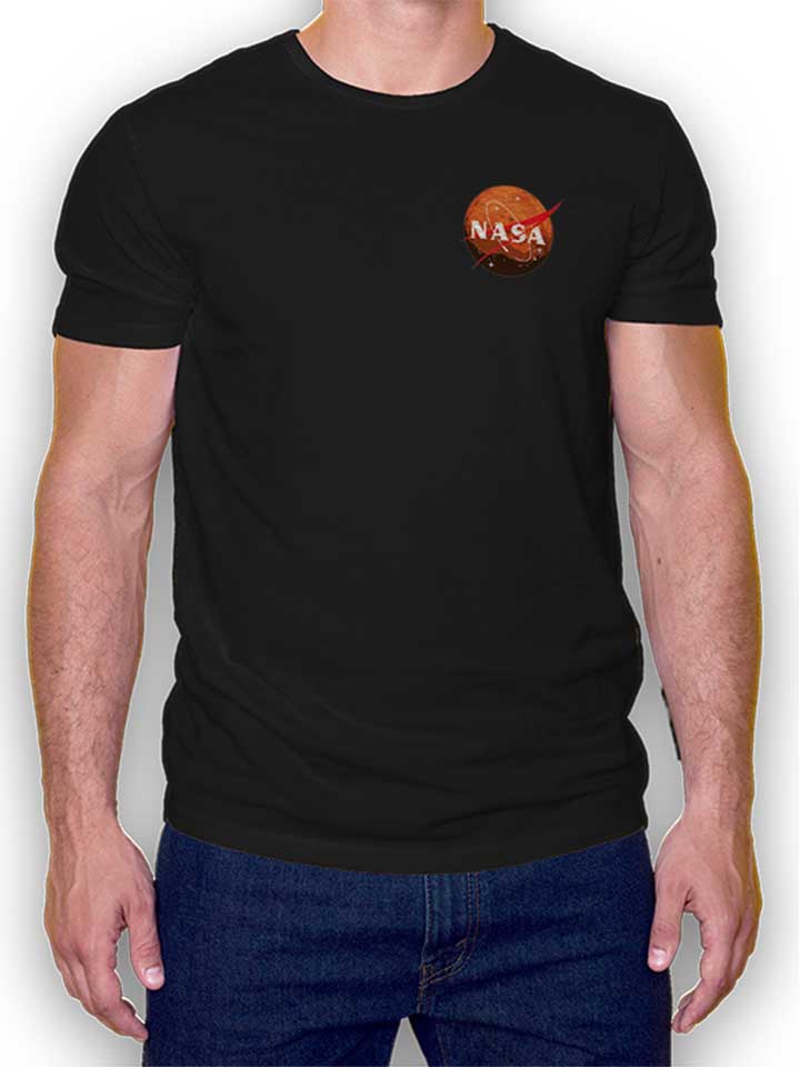 Nasa Mars Chest Print T-Shirt schwarz L