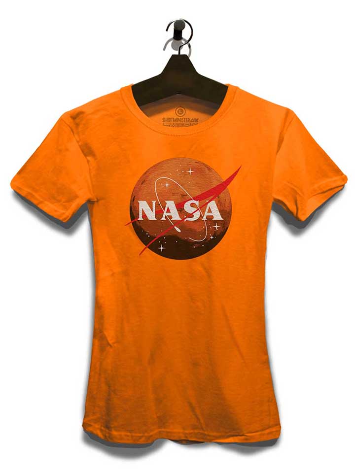 nasa-mars-damen-t-shirt orange 3