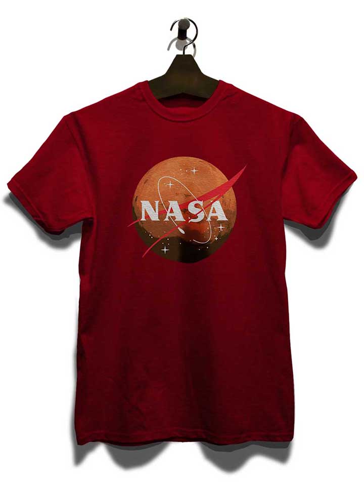 nasa-mars-t-shirt bordeaux 3