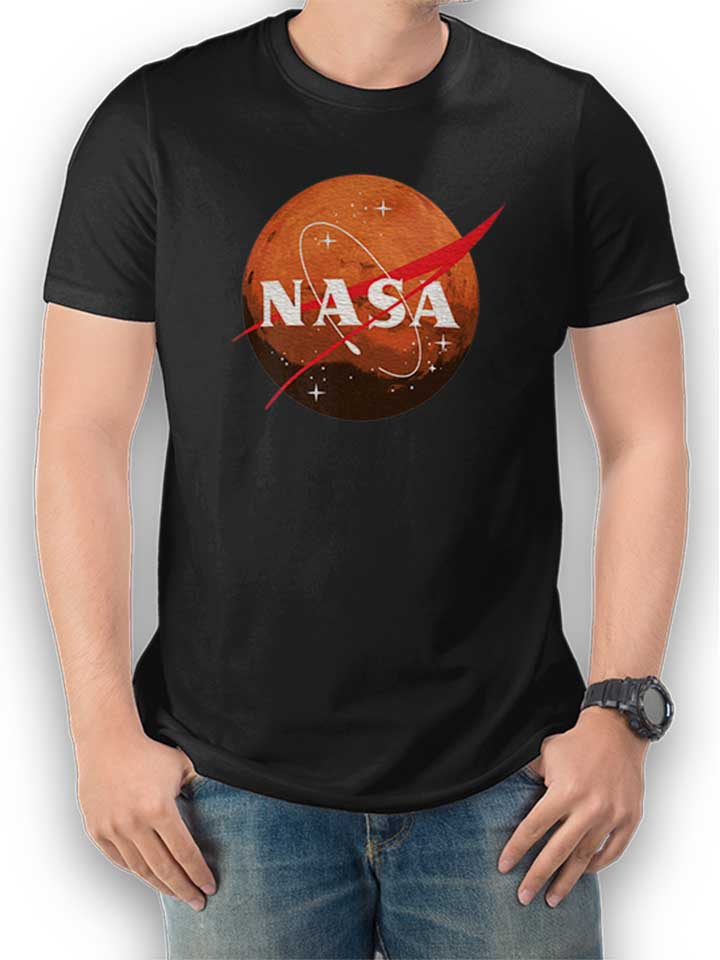 Nasa Mars T-Shirt schwarz L