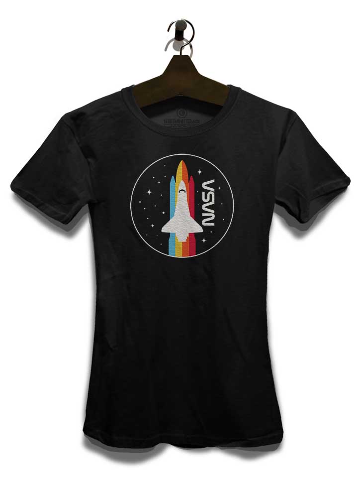 nasa-retro-spaceship-damen-t-shirt schwarz 3