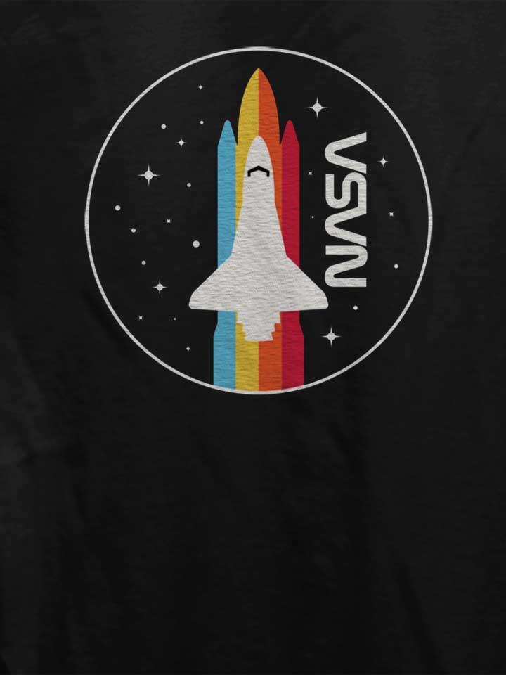 nasa-retro-spaceship-damen-t-shirt schwarz 4