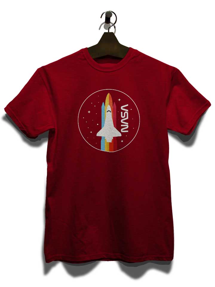 nasa-retro-spaceship-t-shirt bordeaux 3