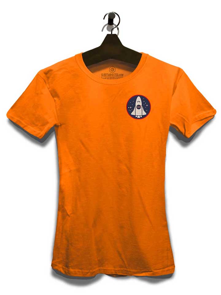 nasa-shuttle-logo-chest-print-damen-t-shirt orange 3